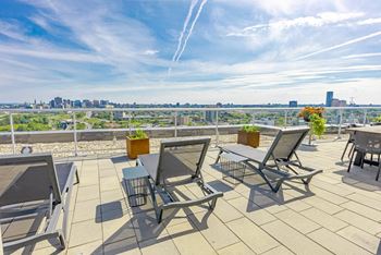 Rooftop terrace with bbqs